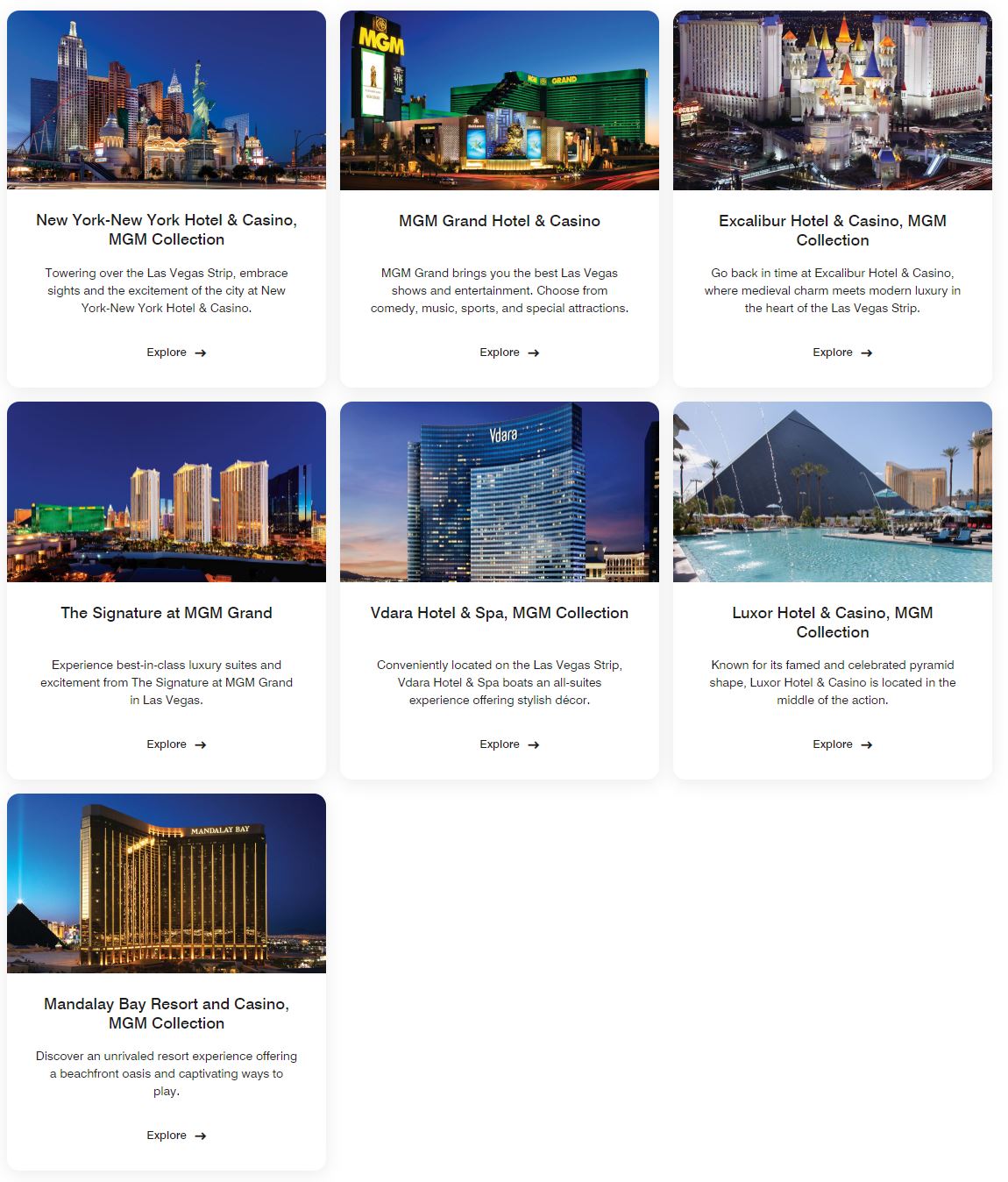 MGM Collection Las Vegas