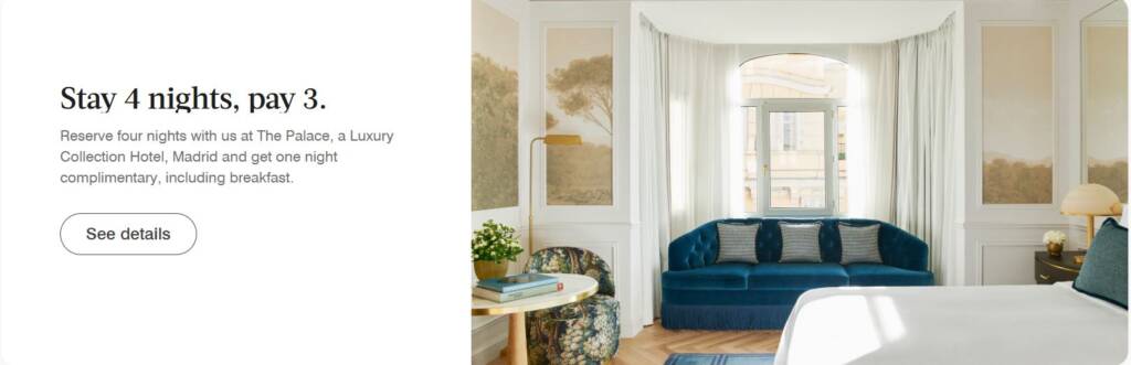 The Palace Madrid Offer