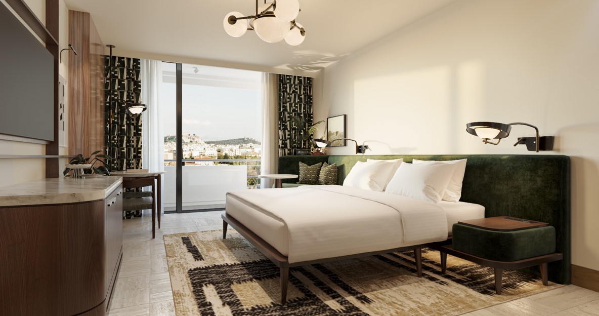 Conrad Athens The Ilisian Deluxe Room Acropolis View Balcony Conrad Athens The Ilisian: Opening June 2026 Conrad-Athens-The-Ilisian-Deluxe-Room-Acropolis-View-Balcony