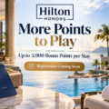 New Hilton Honors More Points to Play Promotion 2026: Up to 3,000 Bonus Points per Stay
